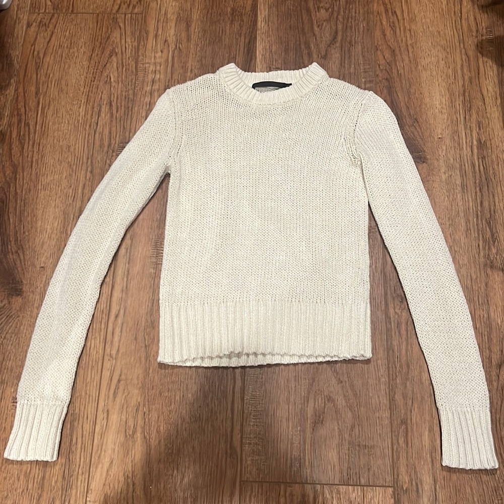 Jenni kayne cream knit sweater